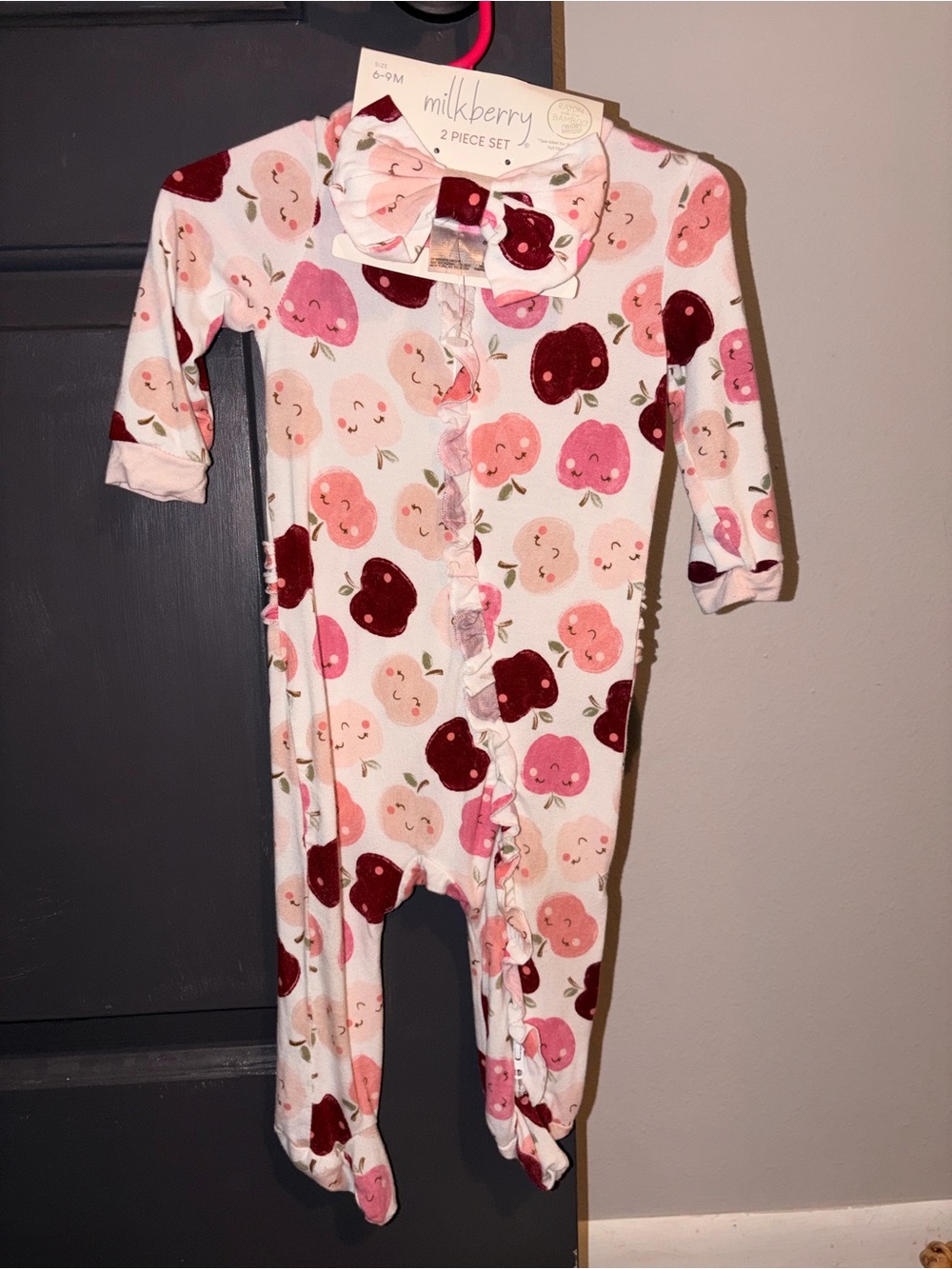 Milkberry footed pjs 6-9M